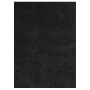 Schwarzer Kurzflor Teppich HUARTE 120x170 cm
