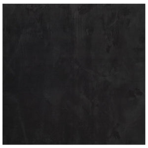 Schwarzer Teppich HUARTE, Kurzflor, 240x240 cm