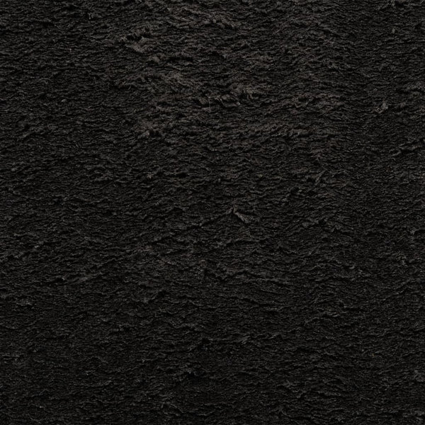 Schwarzer Teppich HUARTE, Kurzflor, 240x240 cm