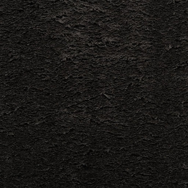 Schwarzer Kurzflor Teppich HUARTE 240x340 cm