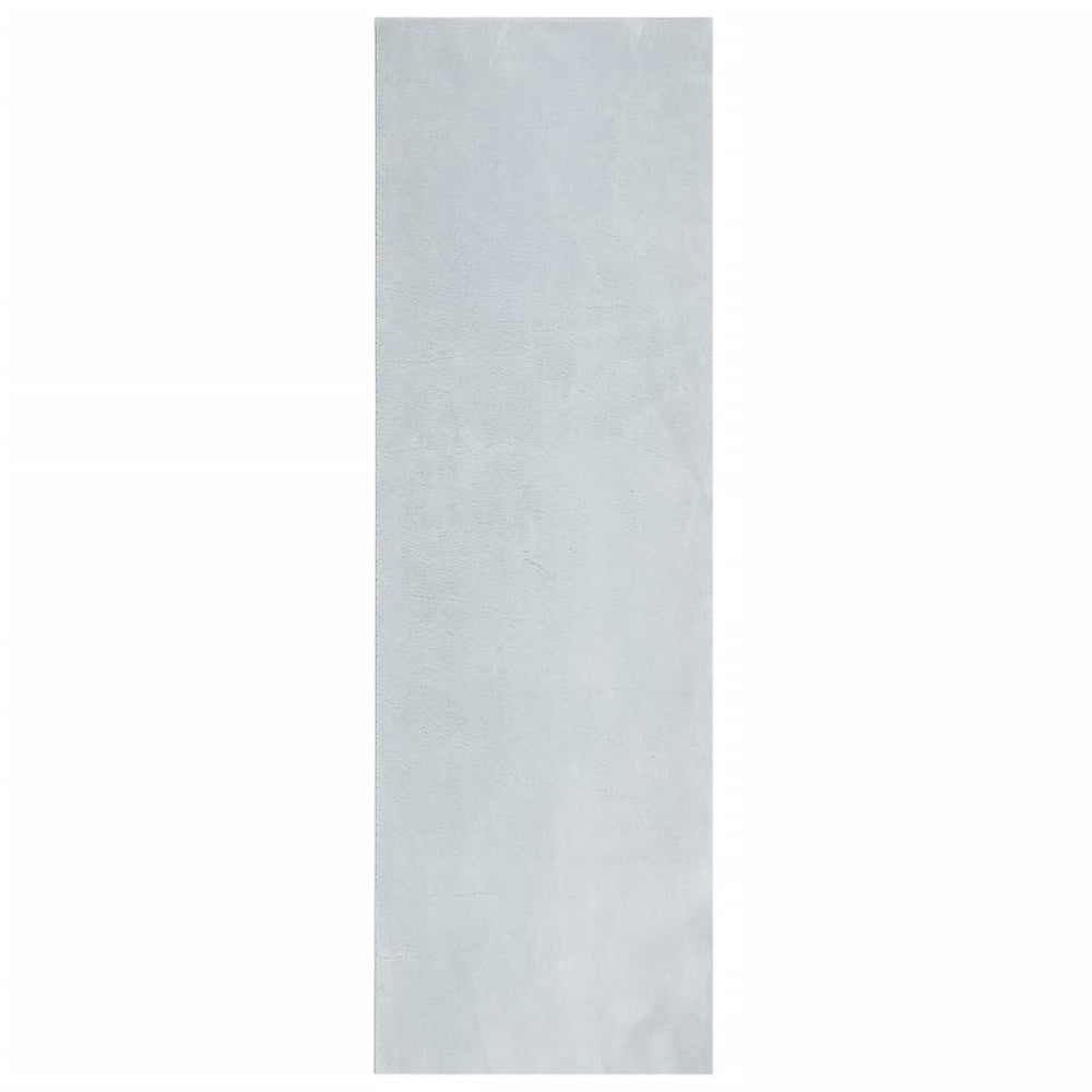 Blauer Kurzflor Teppich HUARTE 80x250 cm