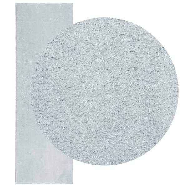 Blauer Kurzflor Teppich HUARTE 80x250 cm