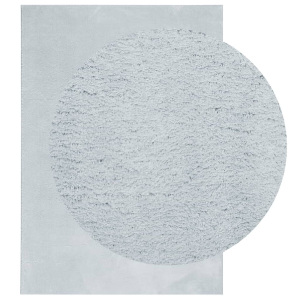 Blauer Kurzflor Teppich HUARTE 140x200 cm