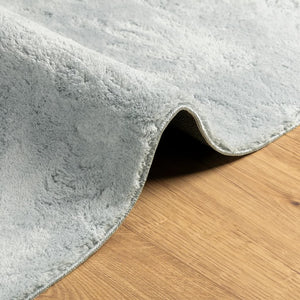 Blauer Kurzflor Teppich HUARTE 140x200 cm