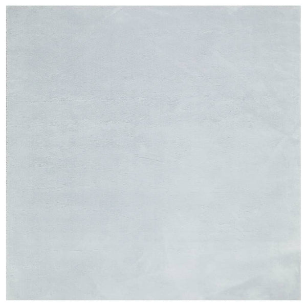 Blauer Kurzflor Teppich HUARTE, 160x160 cm