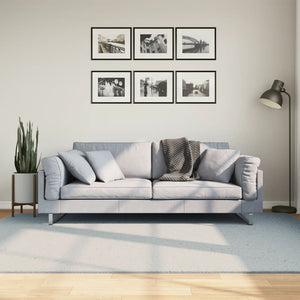 Blauer Kurzflor Teppich HUARTE 160x230 cm
