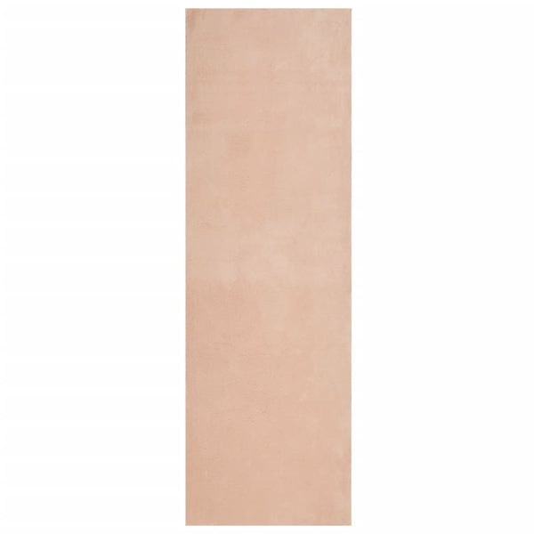 Blassrosa Teppich HUARTE, 80x250 cm