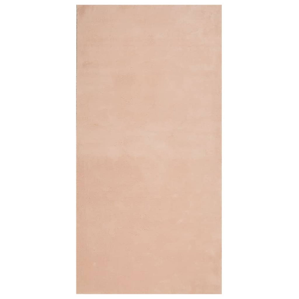Blassrosa Teppich HUARTE, 100x200 cm