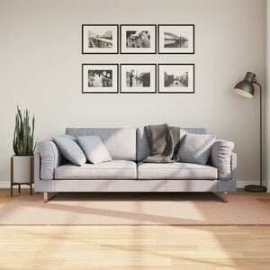 Blassrosa Teppich HUARTE, 100x200 cm