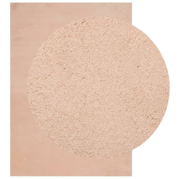 Blassrosa Teppich HUARTE, 120x170 cm