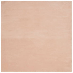 Blassrosa Teppich Kurzflor 160x160 cm Waschbar