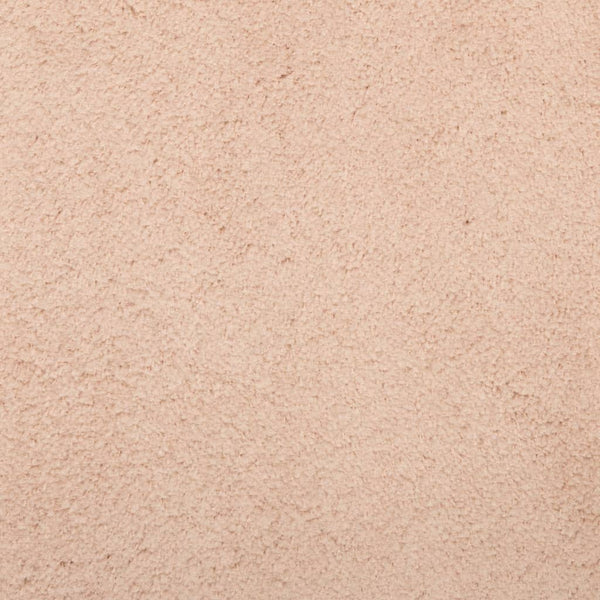 Blassrosa Teppich Kurzflor 160x160 cm Waschbar