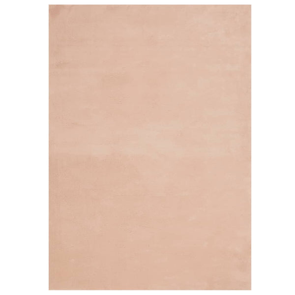 vidaXL Tapis HUARTE à poils courts, doux et lavable, rose pâle 200x280 cm