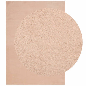 vidaXL Tapis HUARTE à poils courts, doux et lavable, rose pâle 200x280 cm