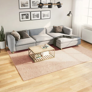 vidaXL Tapis HUARTE à poils courts, doux et lavable, rose pâle 200x280 cm