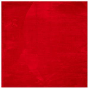 Roter Kurzflor Teppich HUARTE, 160x160 cm