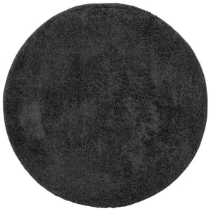 Anthrazit Shaggy Teppich Ø 80 cm