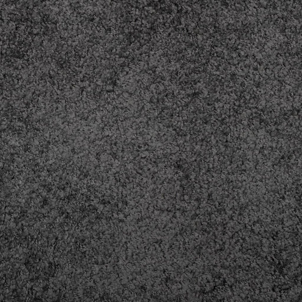 Anthrazit Shaggy Teppich Ø 80 cm