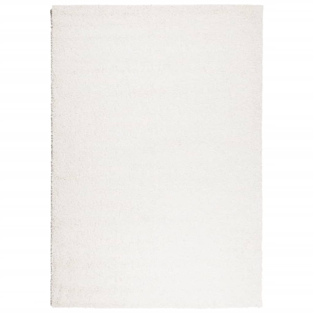 Creme Shaggy Teppich 120x170 cm