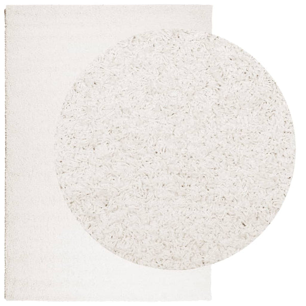 Creme Shaggy Teppich 120x170 cm