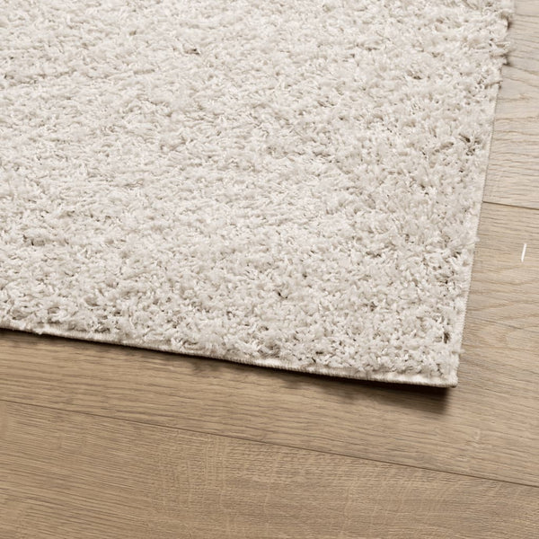 Creme Shaggy Teppich 120x170 cm