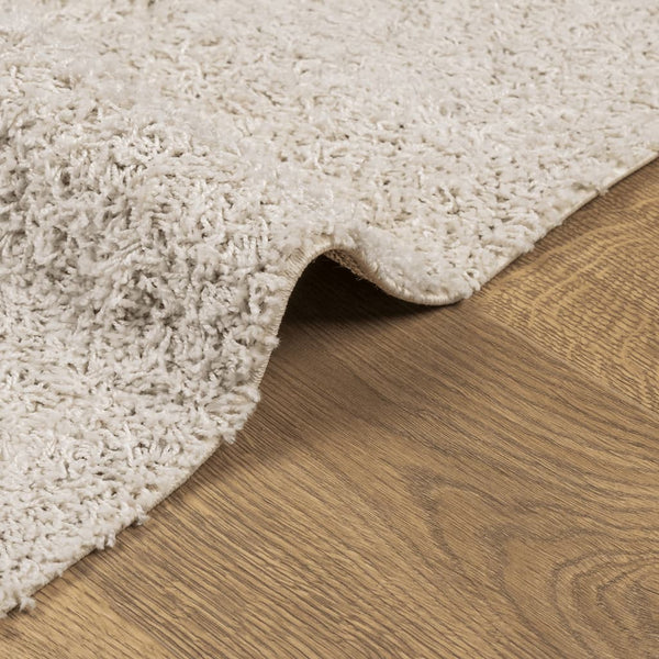 Creme Shaggy Teppich 120x170 cm