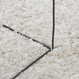 Creme Shaggy Teppich 120x170 cm