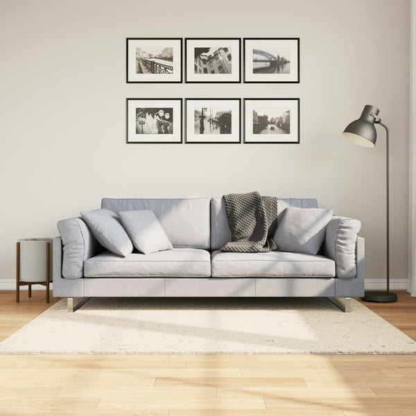 Creme Shaggy Teppich 120x170 cm