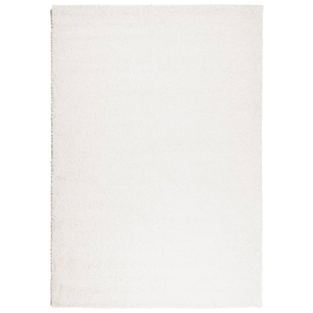 Shaggy Teppich Creme 140x200 cm