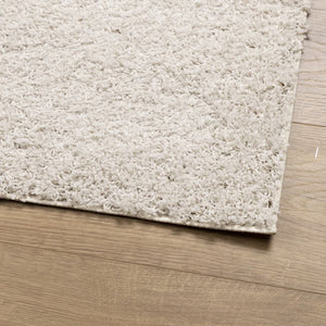 Shaggy Teppich Creme 140x200 cm