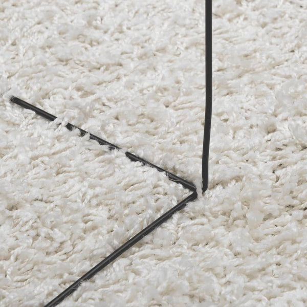 Shaggy Teppich Creme 140x200 cm