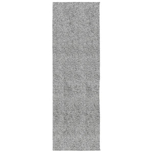Grauer Shaggy Teppich 80x250 cm