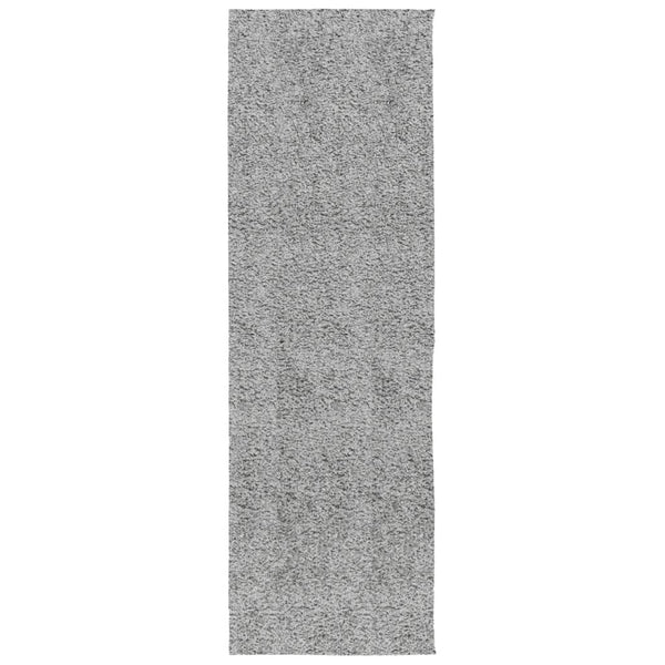 Grauer Shaggy Teppich 80x250 cm