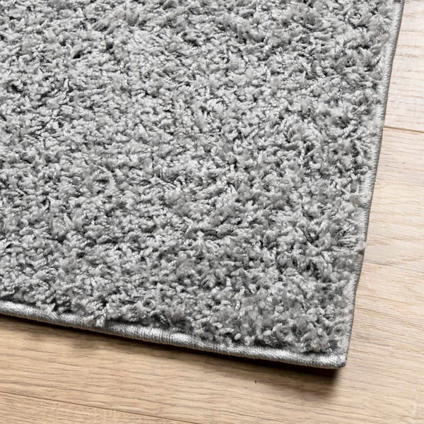Grauer Shaggy Teppich 80x250 cm