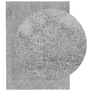 Grauer Shaggy Teppich 140x200 cm