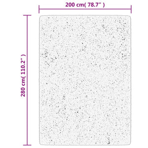 Grauer Shaggy Teppich 200x280 cm