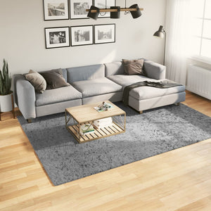 Grauer Shaggy Teppich 200x280 cm