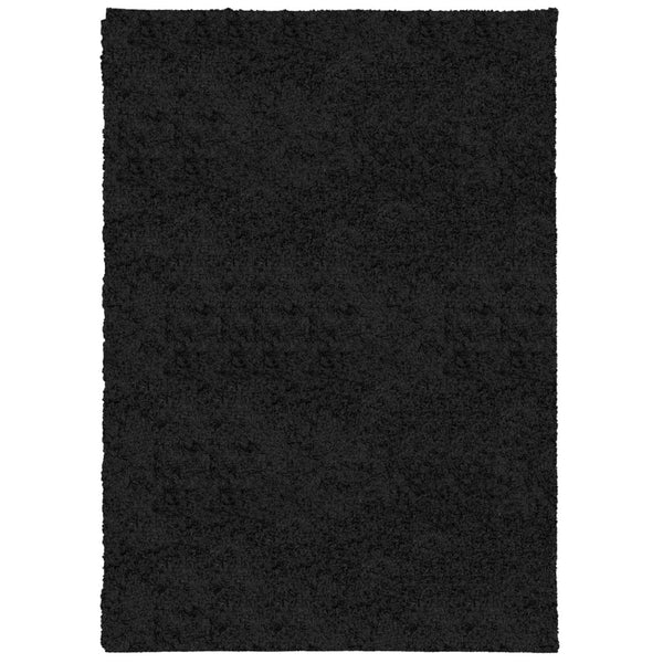Schwarzer Shaggy Teppich 120x170 cm