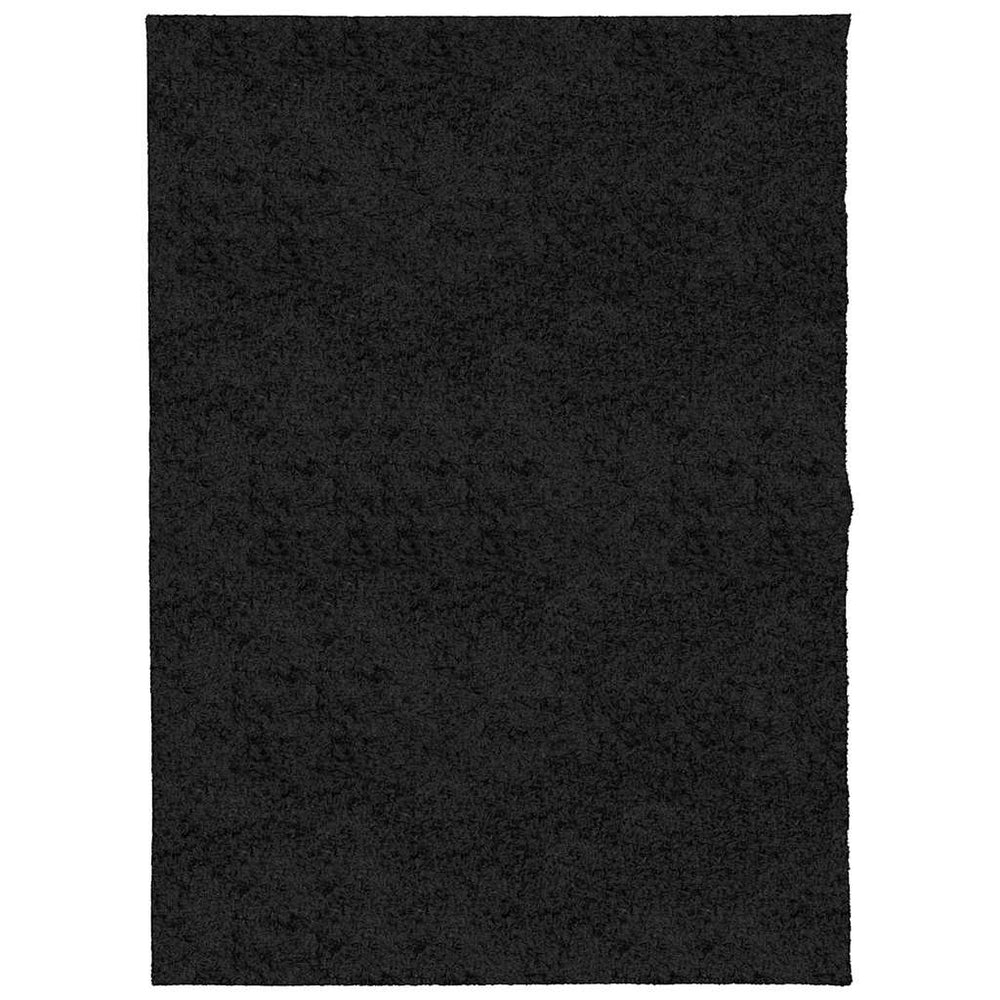 Schwarzer Shaggy Teppich 140x200 cm