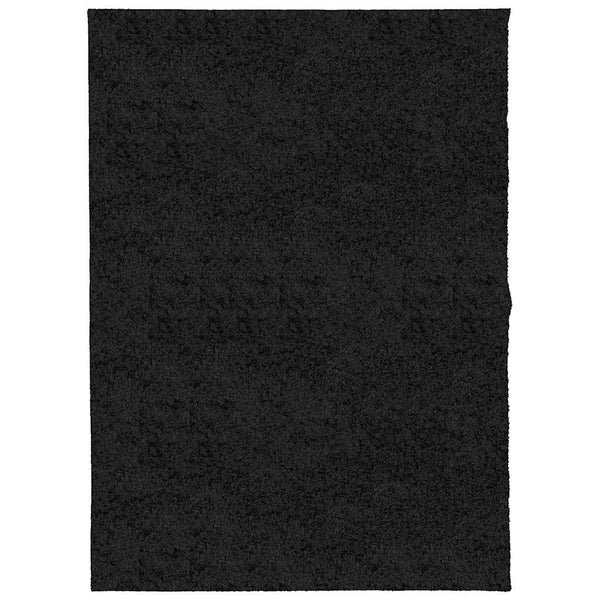 Schwarzer Shaggy Teppich 140x200 cm