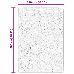 Schwarzer Shaggy Teppich 140x200 cm