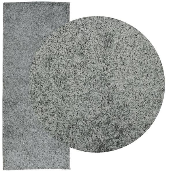 Grüner Shaggy Teppich 80x200 cm