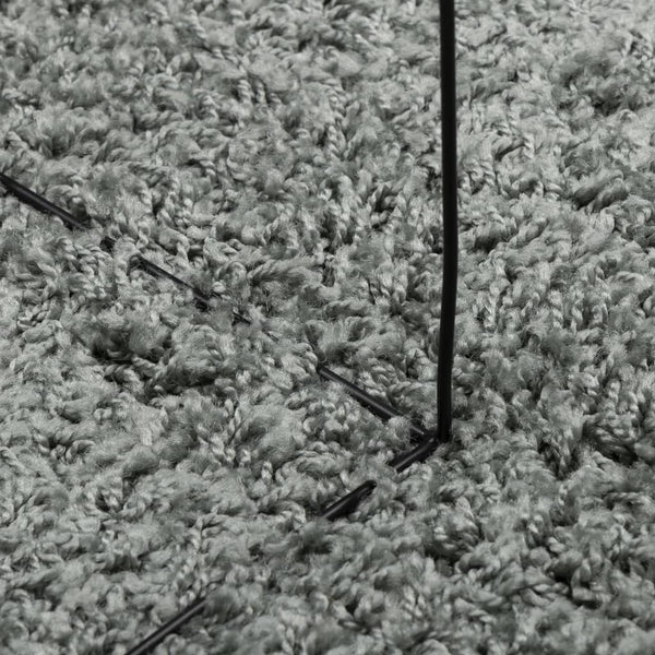 Grüner Shaggy Teppich 80x250 cm