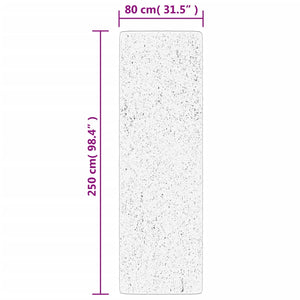 Grüner Shaggy Teppich 80x250 cm