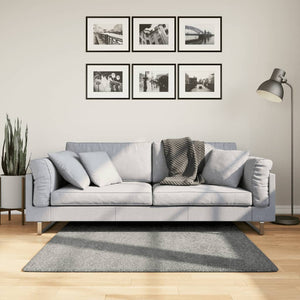 Grüner Shaggy Teppich, 120x120 cm