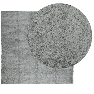 Grüner Shaggy Teppich Hochflor 160x160 cm
