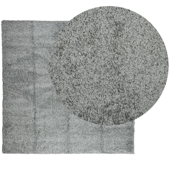 Grüner Shaggy Teppich Hochflor 160x160 cm