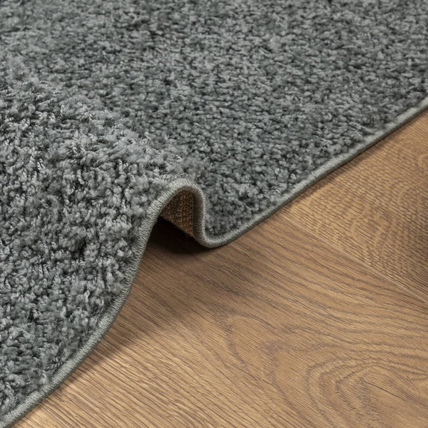 Grüner Shaggy Teppich Hochflor 160x160 cm