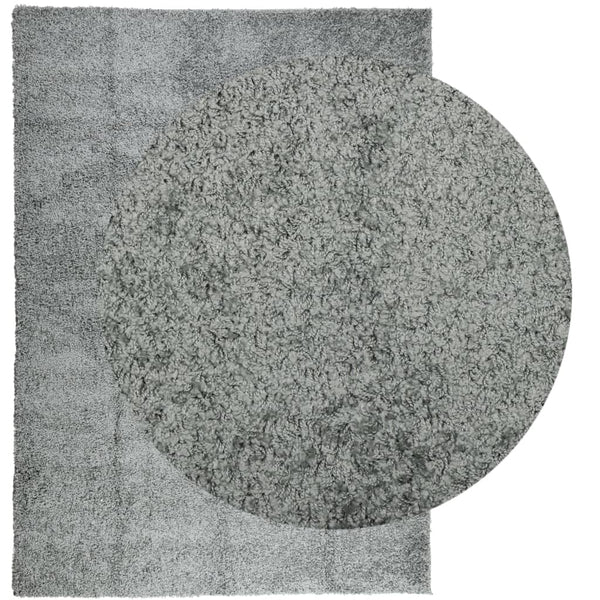 Grüner Shaggy Teppich 200x280 cm