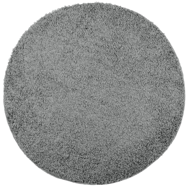 Grüner Shaggy Teppich, Hochflor, Ø 80cm